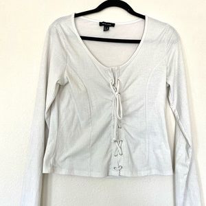 ASOS Fitted Lace Up Top